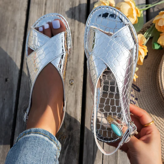 Lässig Unifarben Slip On Flach Rutschfest