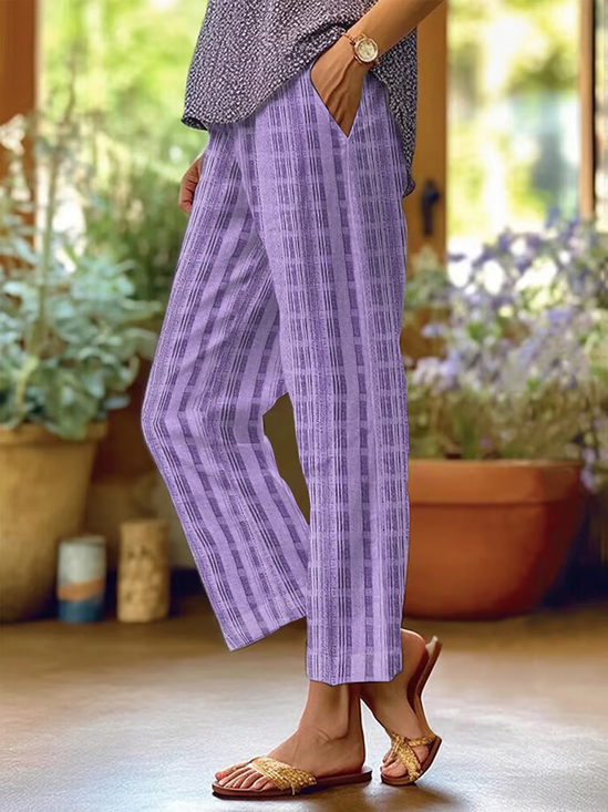 Damen Geometrisch Lang Hose Lässig Frühling/Herbst Hose