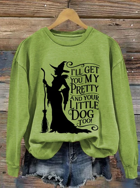 Lässig Rundhals Halloween Sweatshirt