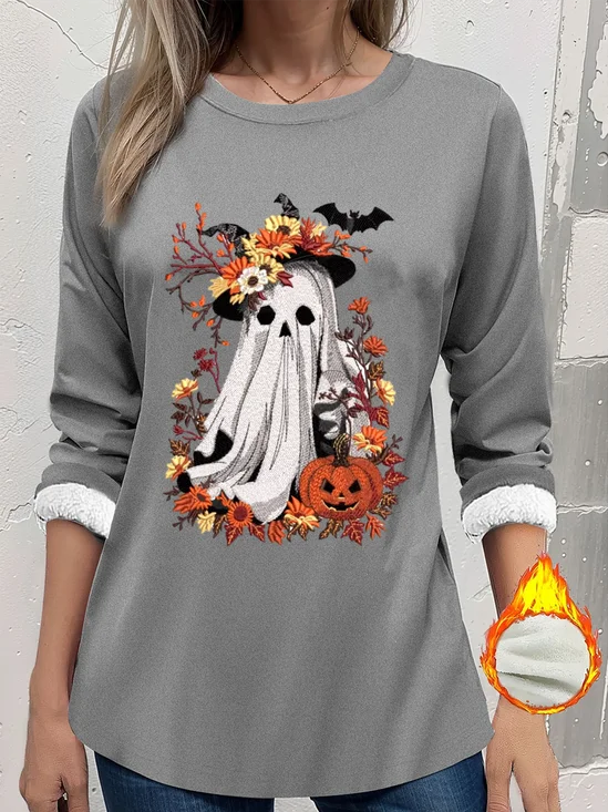 Retro Rundhals Halloween Sweatshirt