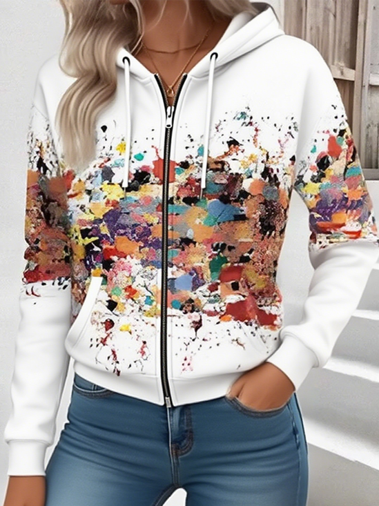 Retro Kapuze Verlaufsmuster Kapuze