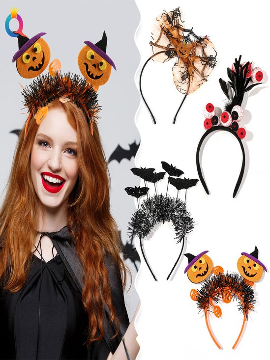 Halloween 2025 Kürbis Stirnband Wenig Teufel Geist Festival Karneval Party Dekoration Haar Zubehörteil Stirnband