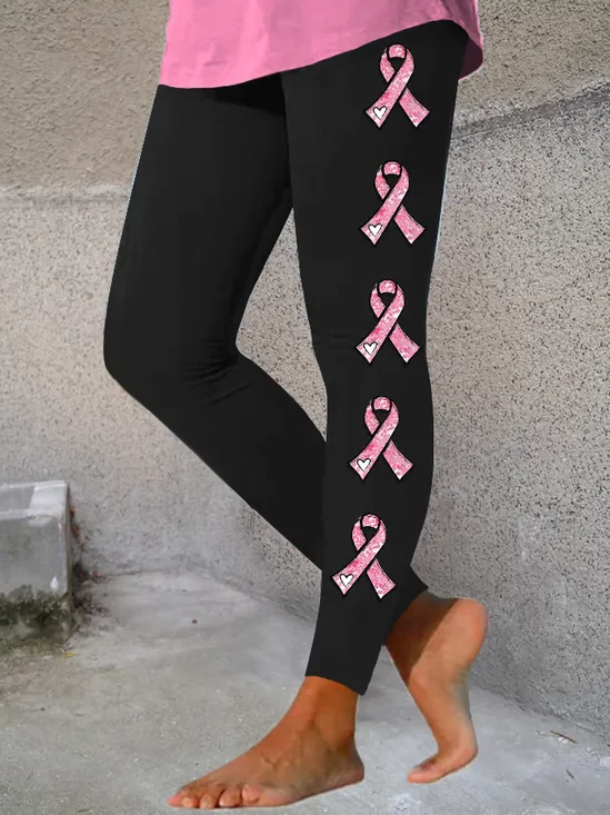 Damen Klassik Geometrie Lässig Alle Jahreszeiten Lang Leggings