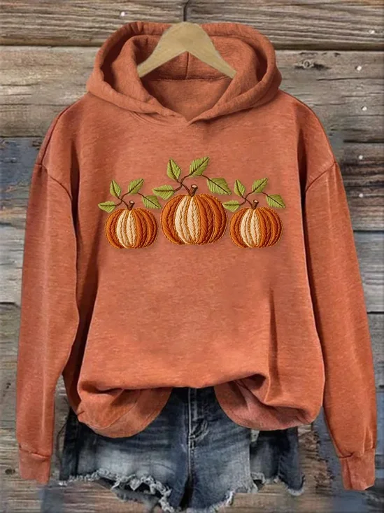 Lässig Kapuze Halloween (Kürbis) Kapuze Print
