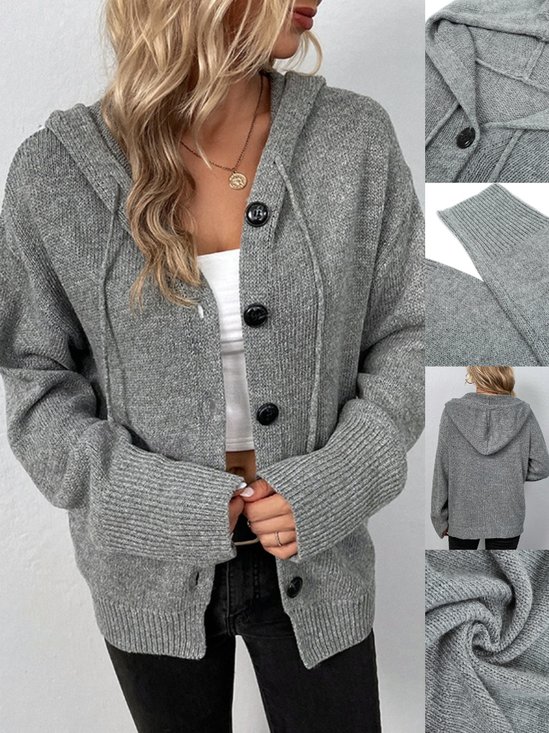 Damen Frühling/Herbst Oberbekleidung Retro Nahtverarbeitung Unifarben Langarm Jacke