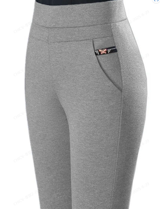 Damen Unifarben Lässig Alle Jahreszeiten Lang Leggings
