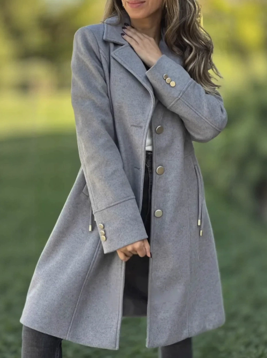 Damen Frühling/Herbst Oberbekleidung Lässig Unifarben Langarm Schalkragen Jacke