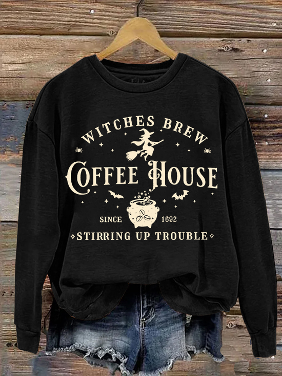Lässig Rundhals Halloween Sweatshirt