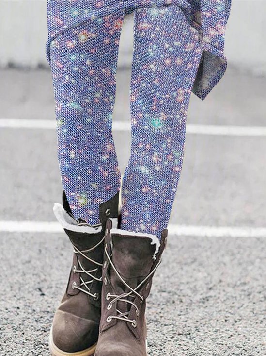 Damen Halloween Retro Alle Jahreszeiten Lang Leggings