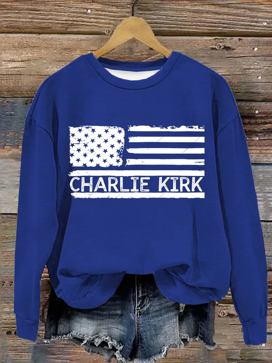 Lässig Rundhals Textbriefe Sweatshirt
