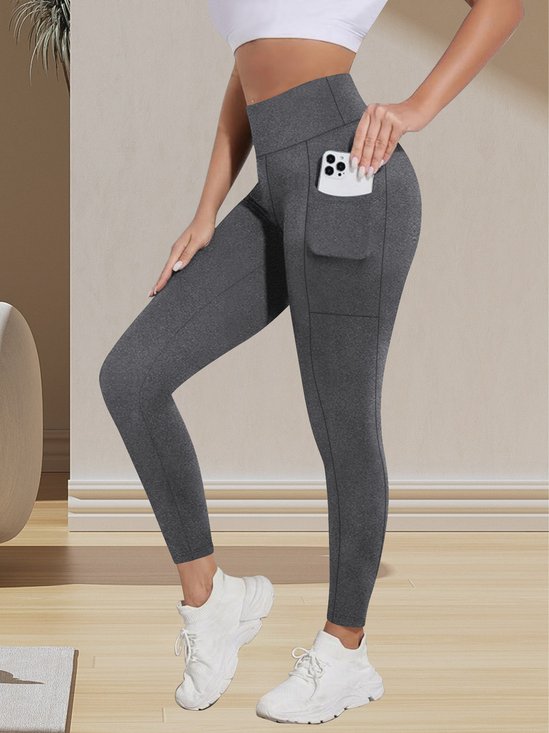 Damen Verlaufsmuster Lässig Alle Jahreszeiten Knöchelhose Leggings