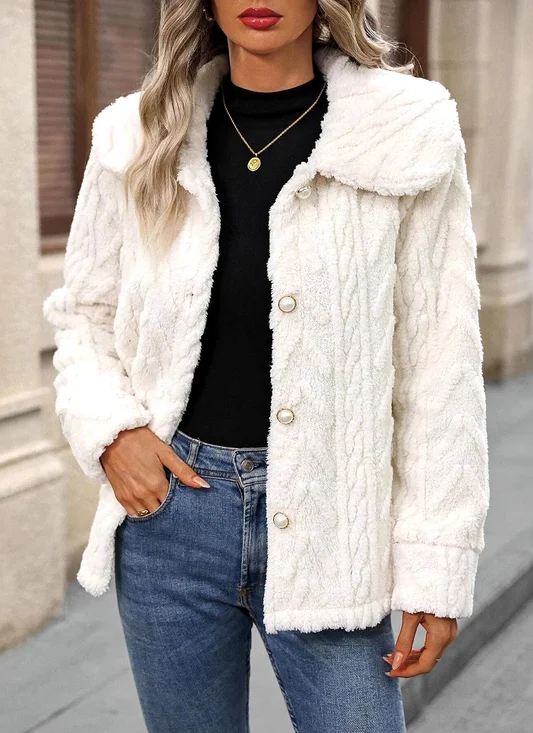Damen Frühling/Herbst Oberbekleidung Lässig Unifarben Langarm Schalkragen Jacke