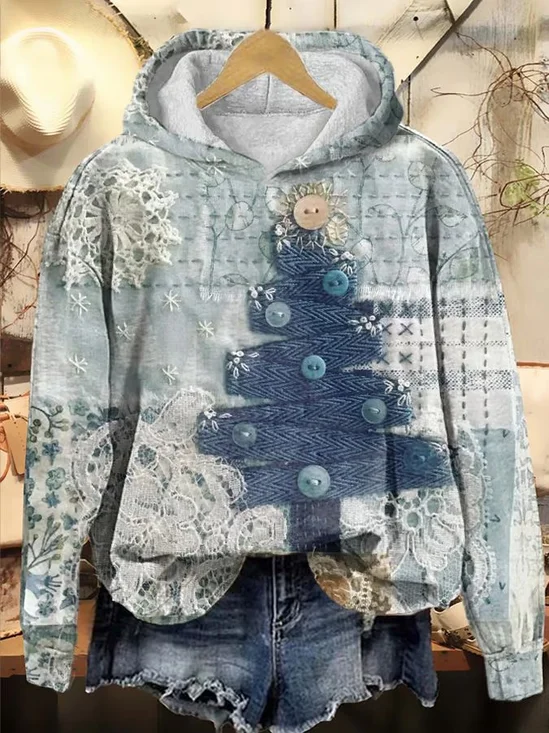 Lässig Kapuze Weihnachten Kapuze Print