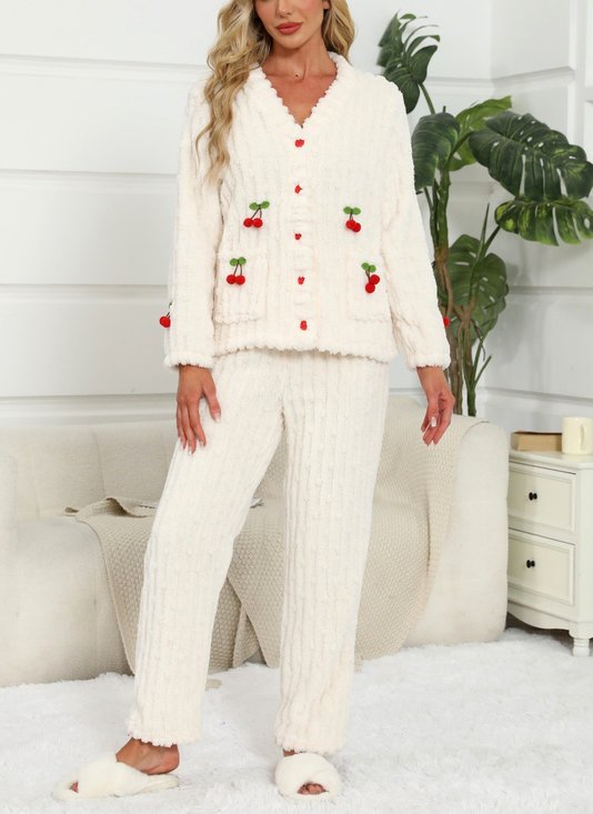 Damen Unifarben Zweiteiliges Set Täglich Langarm Lässig Frühling/Herbst Bluse mit Hose Matching Set