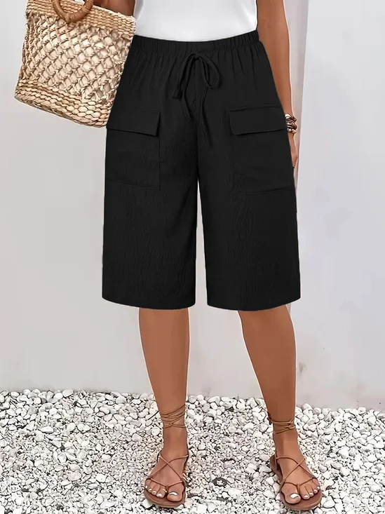 Damen Unifarben Lang Hose Elegant Frühling/Herbst Hose