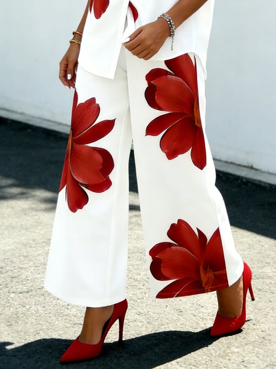 Damen 3d Drucken Knöchelhose Hose Lässig Frühling/Herbst Hose