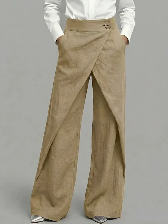 Damen Unifarben Lang Hose Lässig Frühling/Herbst Hose