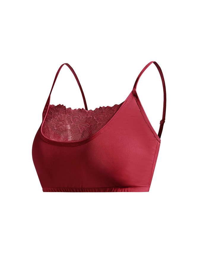 Spitze Straps-BH reine Farbe Noracora
