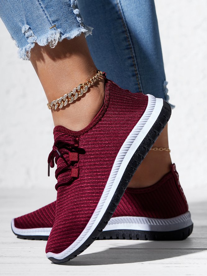Leicht Atmungsaktiv Nicht-Unterhose Spitze-oben Sneakers