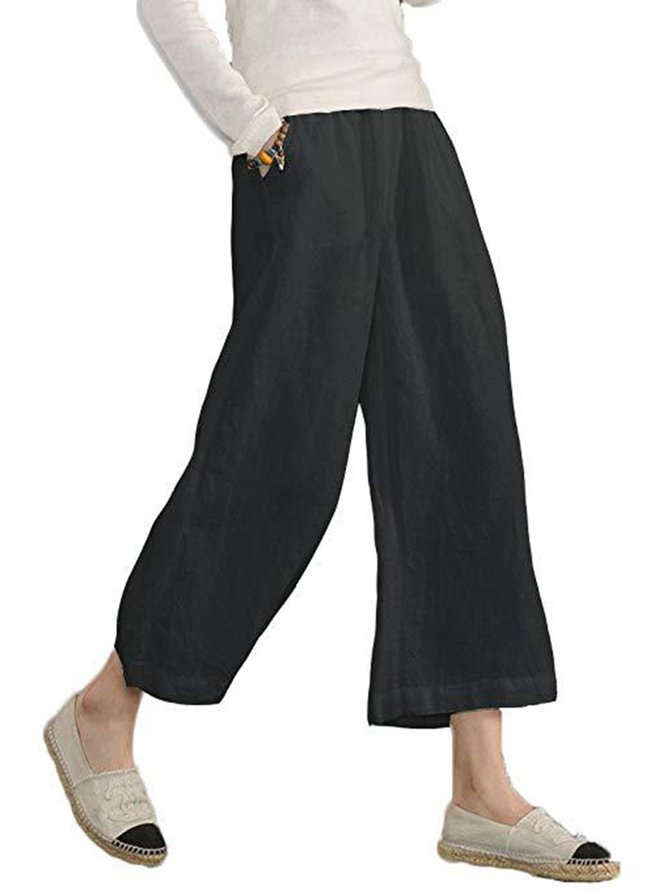 Lässige Weite Hose mit Taschen