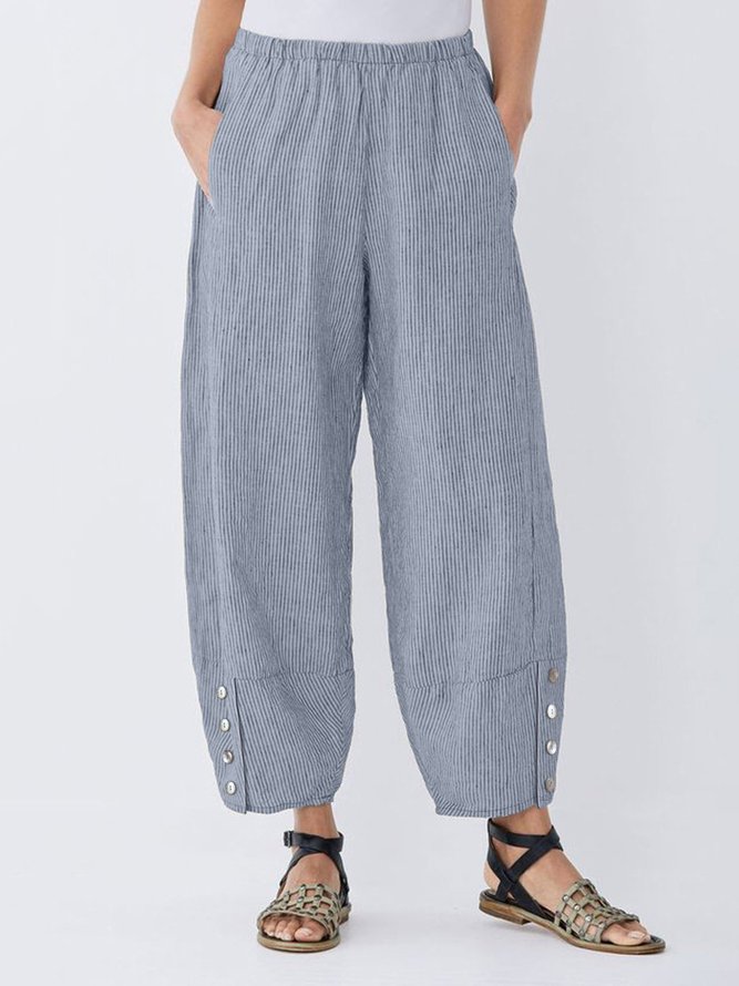 Leinen Gestreift Hosen