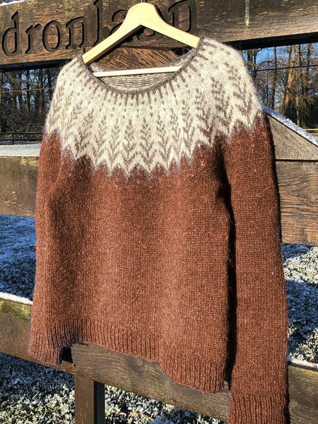 Große Größen Lässiger Pullover aus Baumwolle