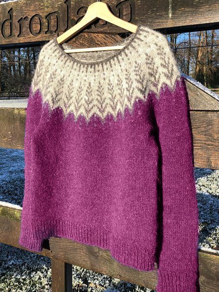 Große Größen Lässiger Pullover aus Baumwolle