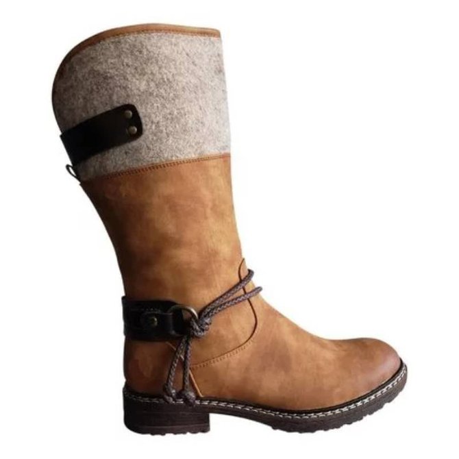 Bequem Niedrig Mitte der Wade Stiefelette