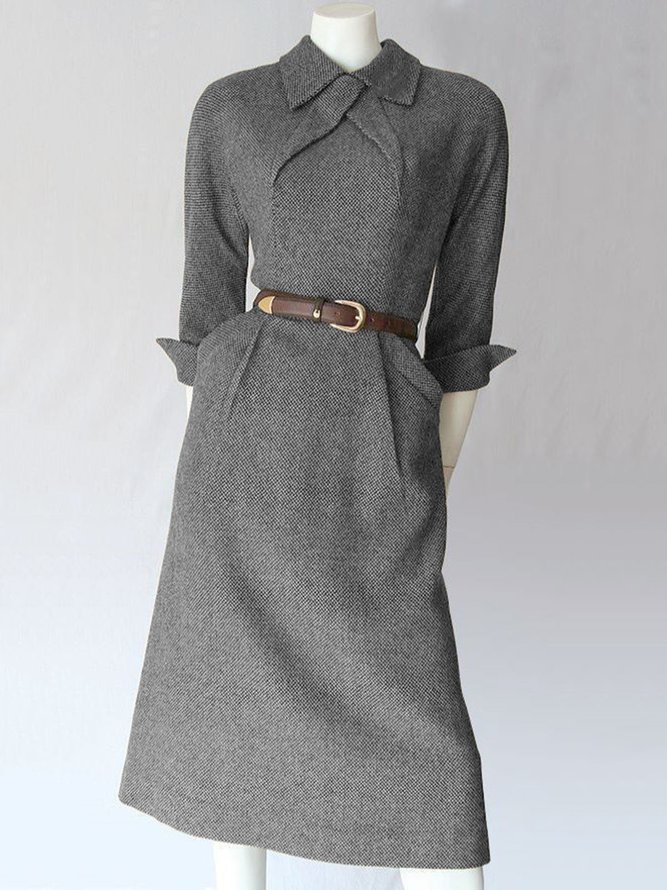 Winter Kaftan Retro-Kleider Damen