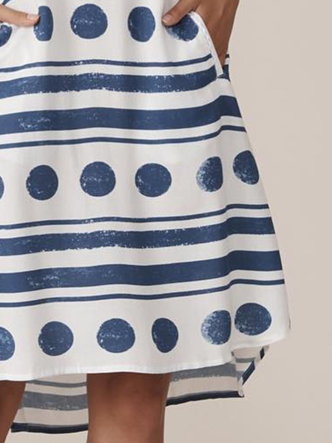 Taschen Polka Dots Minikleid Große Größen Kleider