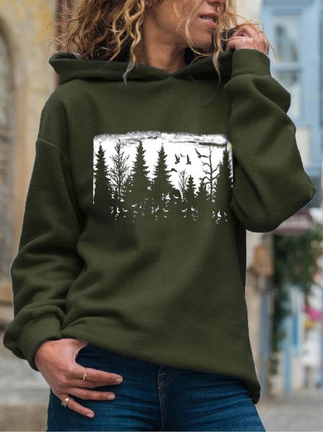 Langarm Pflanzen Sweatshirts aus Baumwolle