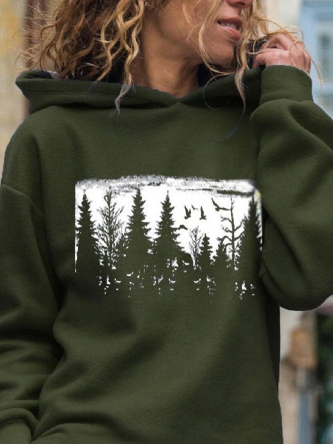 Langarm Pflanzen Sweatshirts aus Baumwolle
