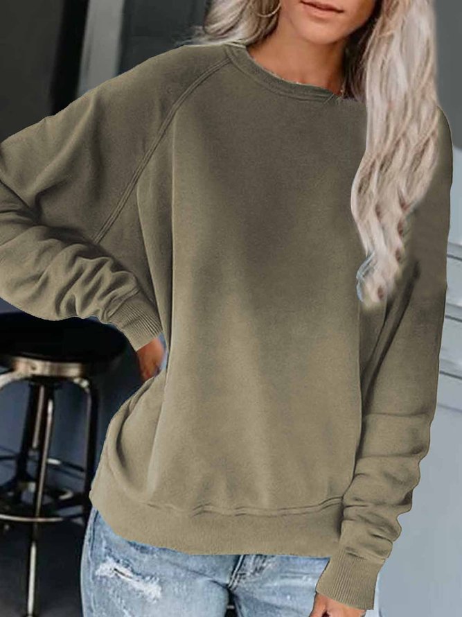 Langarm Farbverlauf Sweatshirts aus Baumwolle