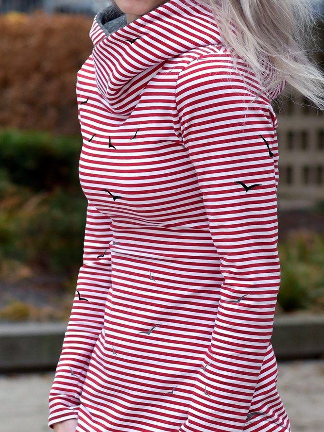 Große Größen Langarm Sweatshirts mit Kapuze