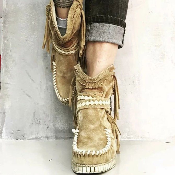 Veloursleder Alle Jahreszeiten Stiefelette