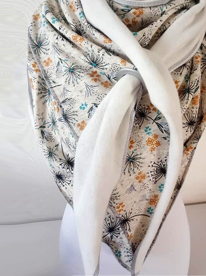 Plüsch warm Retro Elegant Löwenzahn Baumwolle Schal und Schal