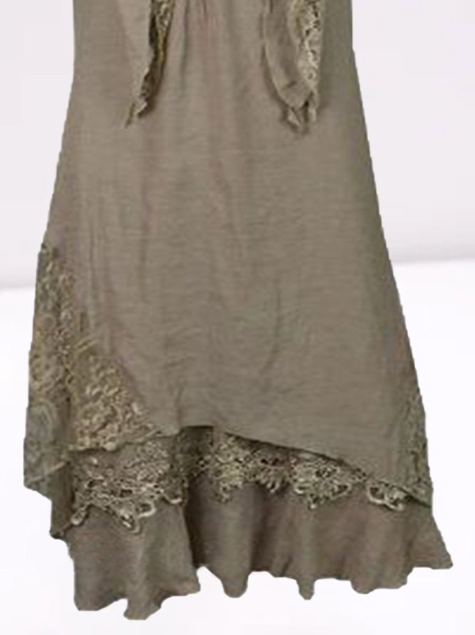 Retro Sommer Kleid aus Spitze Polyester