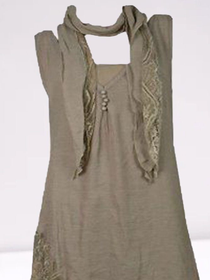 Retro Sommer Kleid aus Spitze Polyester