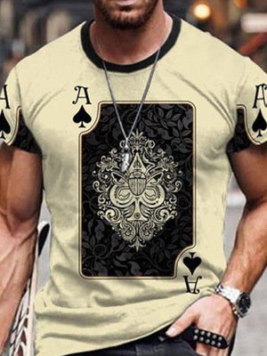 Baumwolle Rundhals Shirts & Blusen
