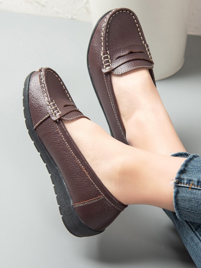 Retro Flache Schuhe
