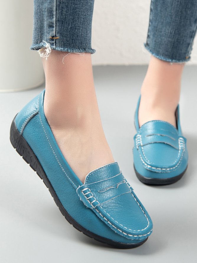 Retro Flache Schuhe