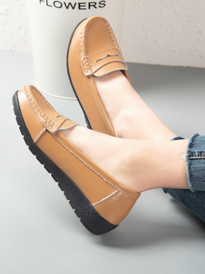 Retro Flache Schuhe