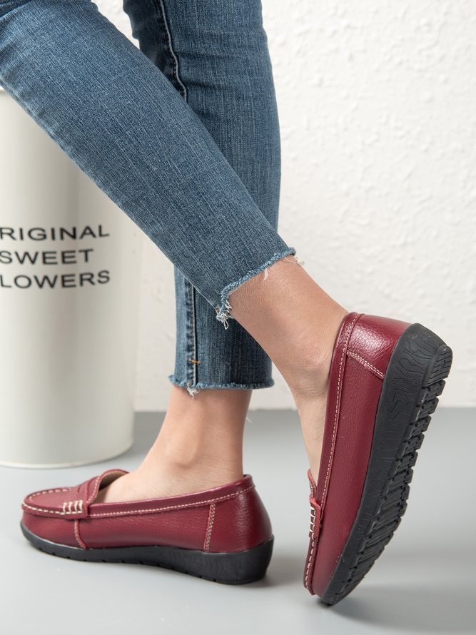 Retro Flache Schuhe