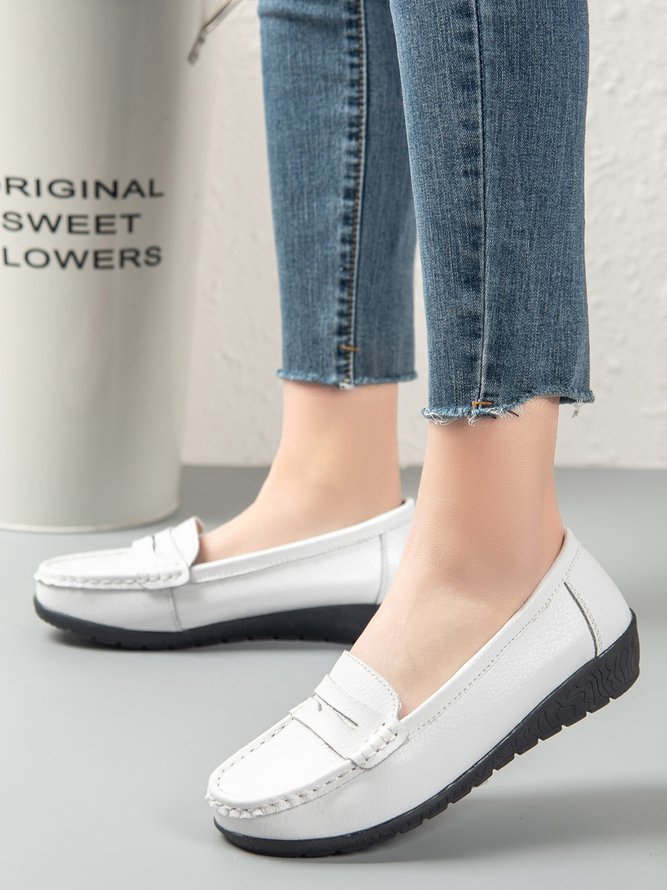 Retro Flache Schuhe