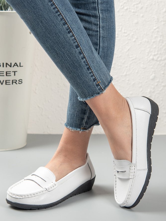 Retro Flache Schuhe