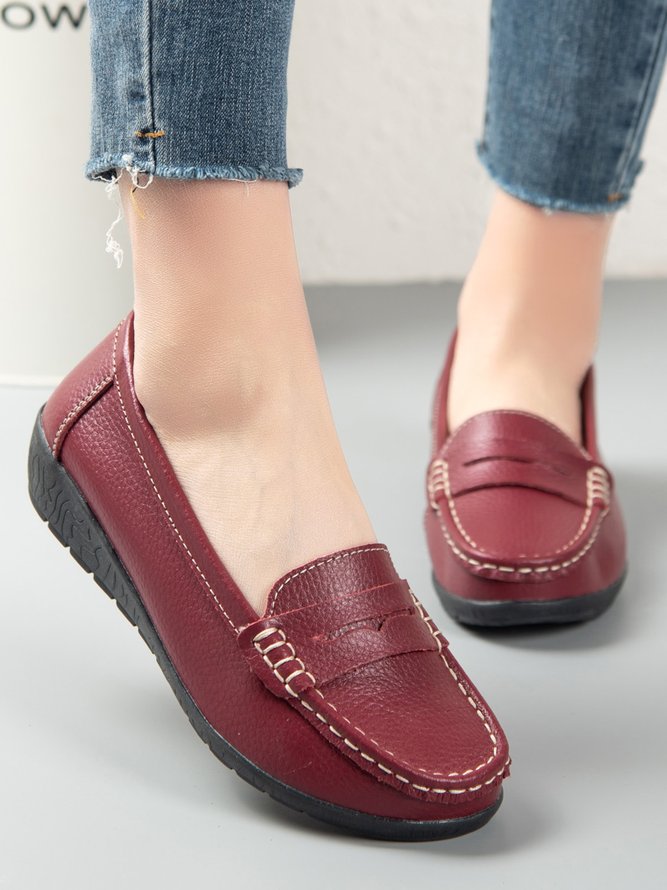 Retro Flache Schuhe