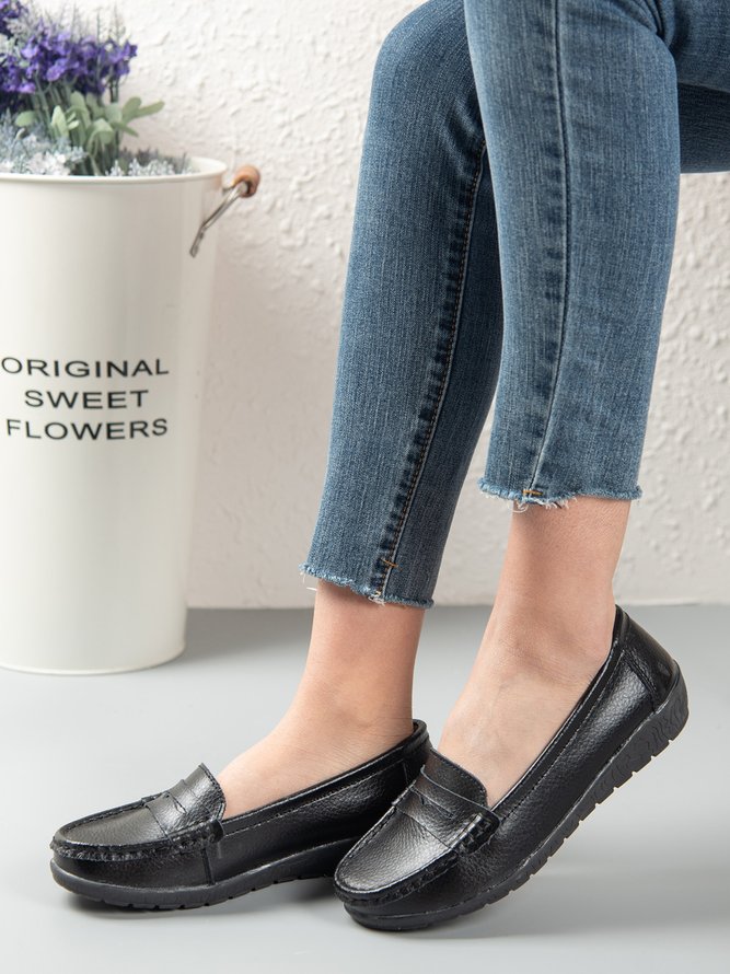 Retro Flache Schuhe
