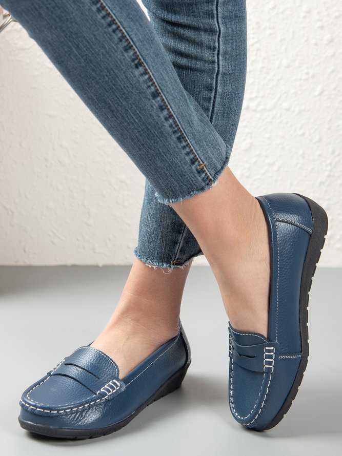 Retro Flache Schuhe
