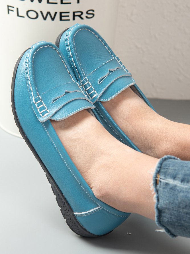 Retro Flache Schuhe
