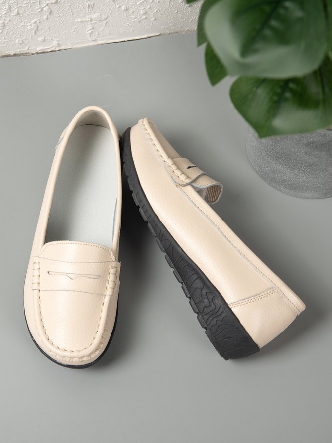 Retro Flache Schuhe